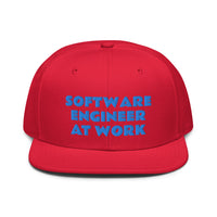 Snapback Hat "1052-0081 Software Engineer At Work (Blue Logo)" - JCBTGlobal