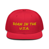 Snapback Hat "2052-0041 Born In The U.S.A. (Yellow Logo)" - JCBTGlobal