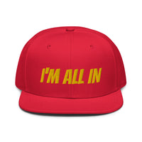 Snapback Hat "2052-0061 I'm All In (Yellow Logo)" - JCBTGlobal