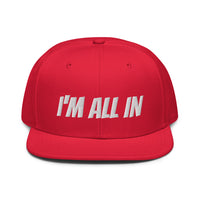 Snapback Hat "2052-0061 I'm All In (White Logo)" - JCBTGlobal