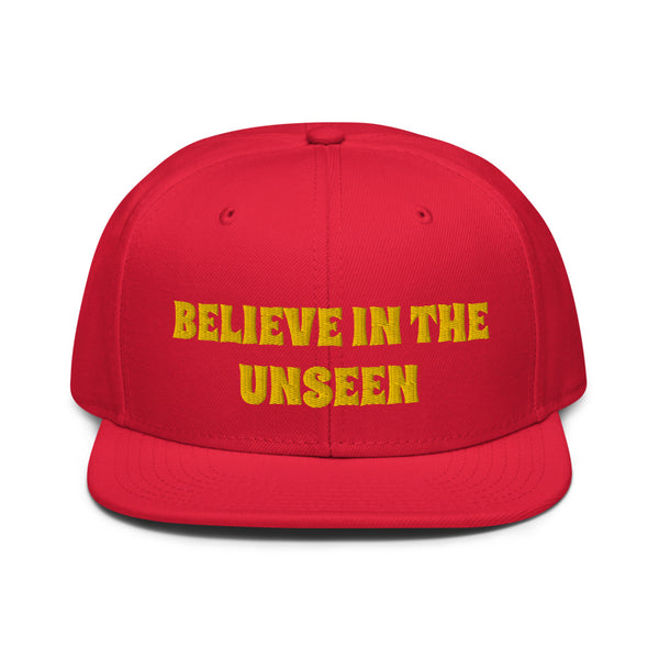 Snapback Hat "2052-0101 Believe In The Unseen (Yellow Logo)" - JCBTGlobal