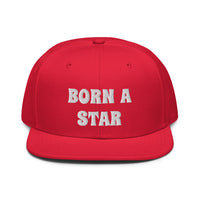 Snapback Hat "2052-0151 Born A Star (White Logo)" - JCBTGlobal