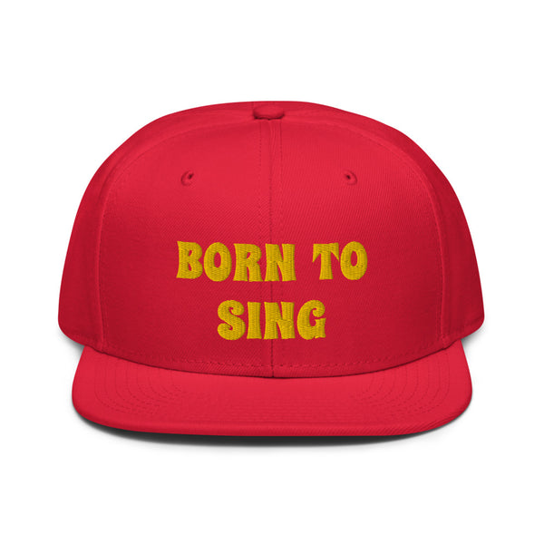 Snapback Hat "2052-0161 Born To Sing (Yellow Logo)" - JCBTGlobal