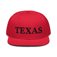 Snapback Hat "1053-0021 Texas (Black Logo)" - JCBTGlobal