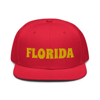 Snapback Hat "1053-0031 Florida (Yellow Logo)" - JCBTGlobal