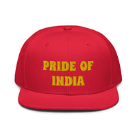 Snapback Hat "1054-0021 India (Yellow Logo)" - JCBTGlobal