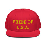 Snapback Hat "1054-0031 U.S.A. (Yellow Logo)" - JCBTGlobal