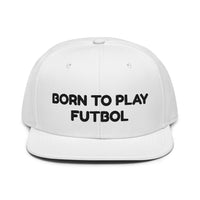 Snapback Hat "1051-0051 Born To Play Futbol (Black Logo)" - JCBTGlobal