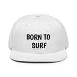 Snapback Hat "1051-0061 Born To Surf (Black Logo)" - JCBTGlobal