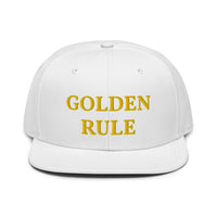 Snapback Hat "1052-0021 Golden Rule (Yellow Logo)" - JCBTGlobal