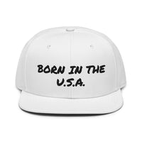 Snapback Hat "1052-0041 Born In The U.S.A. (Black Logo)" - JCBTGlobal