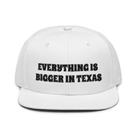 Snapback Hat "1052-0051 Everything Is Bigger In Texas (Black Logo)" - JCBTGlobal