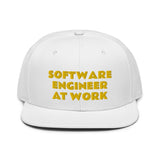 Snapback Hat "1052-0081 Software Engineer At Work (Yellow Logo)" - JCBTGlobal