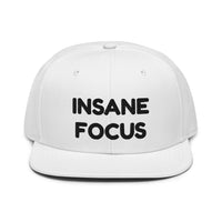 Snapback Hat "1052-0091 Insane Focus (Black Logo)" - JCBTGlobal