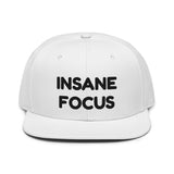 Snapback Hat "1052-0091 Insane Focus (Black Logo)" - JCBTGlobal