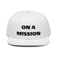 Snapback Hat "1052-0121 On A Mission (Black Logo)" - JCBTGlobal