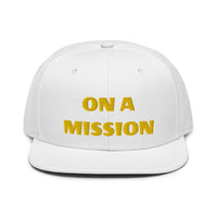 Snapback Hat "1052-0121 On A Mission (Yellow Logo)" - JCBTGlobal