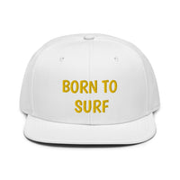 Snapback Hat "2051-0031 Born To Play Surf (Yellow Logo)" - JCBTGlobal