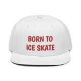 Snapback Hat "2051-0041 Born To Play Ice Skate (Red Logo)" - JCBTGlobal