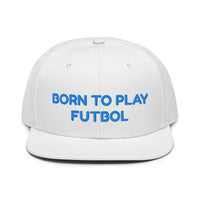 Snapback Hat "1051-0051 Born To Play Futbol (Blue Logo)" - JCBTGlobal