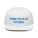 Snapback Hat "1051-0051 Born To Play Futbol (Blue Logo)" - JCBTGlobal