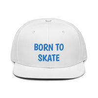 Snapback Hat "1051-0071 Born To Skate (Blue Logo)" - JCBTGlobal