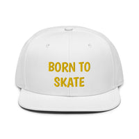 Snapback Hat "1051-0071 Born To Skate (Yellow Logo)" - JCBTGlobal