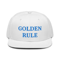 Snapback Hat "1052-0021 Golden Rule (Blue Logo)" - JCBTGlobal