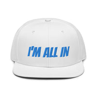 Snapback Hat "1052-0061 I'm All In (Blue Logo)" - JCBTGlobal