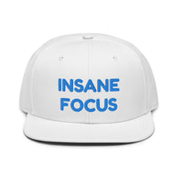 Snapback Hat "1052-0091 Insane Focus (Blue Logo)" - JCBTGlobal