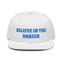 Snapback Hat "1052-0101 Believe In The Unseen (Blue Logo)" - JCBTGlobal