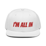 Snapback Hat "2052-0061 I'm All In (Red Logo)" - JCBTGlobal