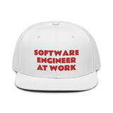 Snapback Hat "2052-0081 Software Engineer At Work (Red Logo)" - JCBTGlobal