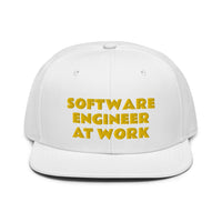 Snapback Hat "2052-0081 Software Engineer At Work (Yellow Logo)" - JCBTGlobal