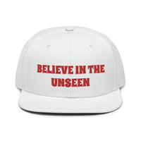 Snapback Hat "2052-0101 Believe In The Unseen (Red Logo)" - JCBTGlobal