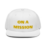 Snapback Hat "2052-0121 On A Mission (Yellow Logo)" - JCBTGlobal