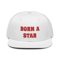 Snapback Hat "2052-0151 Born A Star (Red Logo)" - JCBTGlobal