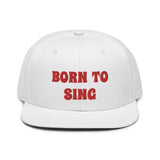 Snapback Hat "2052-0161 Born To Sing (Red Logo)" - JCBTGlobal