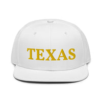 Snapback Hat "1053-0021 Texas (Yellow Logo)" - JCBTGlobal