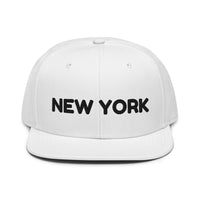 Snapback Hat "1053-0041 New York (Black Logo)" - JCBTGlobal