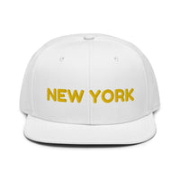 Snapback Hat "1053-0041 New York (Yellow Logo)" - JCBTGlobal