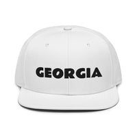 Snapback Hat "1053-0091 Georgia (Black Logo)" - JCBTGlobal