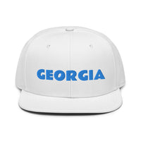 Snapback Hat "1053-0091 Georgia (Blue Logo)" - JCBTGlobal