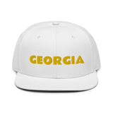 Snapback Hat "1053-0091 Georgia (Yellow Logo)" - JCBTGlobal