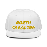 Snapback Hat "1053-0101 North Carolina (Yellow Logo)" - JCBTGlobal