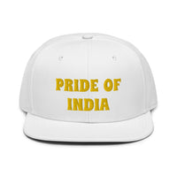 Snapback Hat "1054-0021 India (Yellow Logo)" - JCBTGlobal