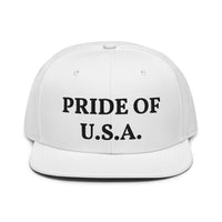 Snapback Hat "1054-0031 U.S.A. (Black Logo)" - JCBTGlobal