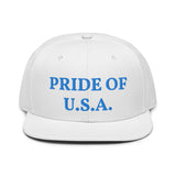 Snapback Hat "1054-0031 U.S.A. (Blue Logo)" - JCBTGlobal