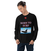 Unisex Sweatshirt "1031-0061 Born To Surf (Red Logo)" - JCBTGlobal