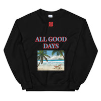 Unisex Sweatshirt "1032-0031 All Good Days (Red Logo)" - JCBTGlobal